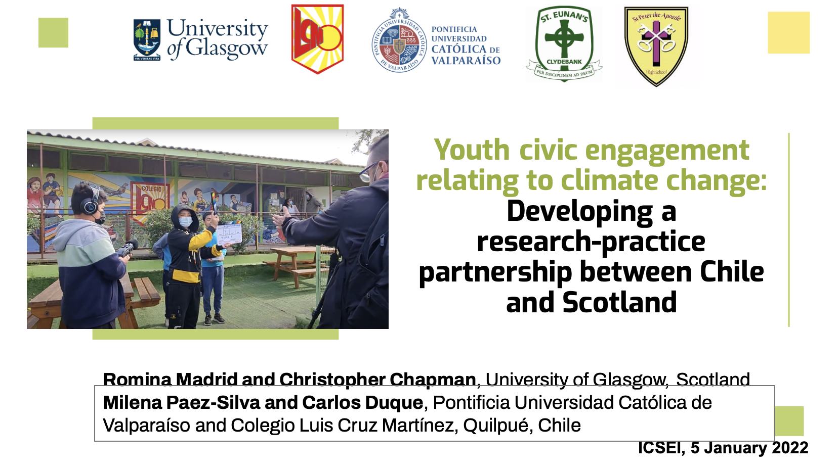 Student Voices on Climate Change project screenshot